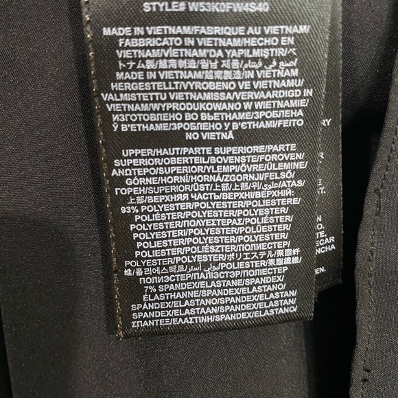 GUESS los angeles womens black dress pleated chiffon studded trim sleeveless 6 - Picture 11 of 15